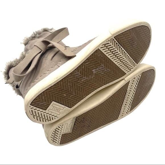 TOMS suede leather gray boots women's size 6.5 - Picture 7 of 10